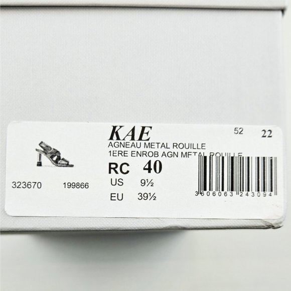 Clergerie Kae Sandals Lambskin Metal Rust - Picture 9 of 9